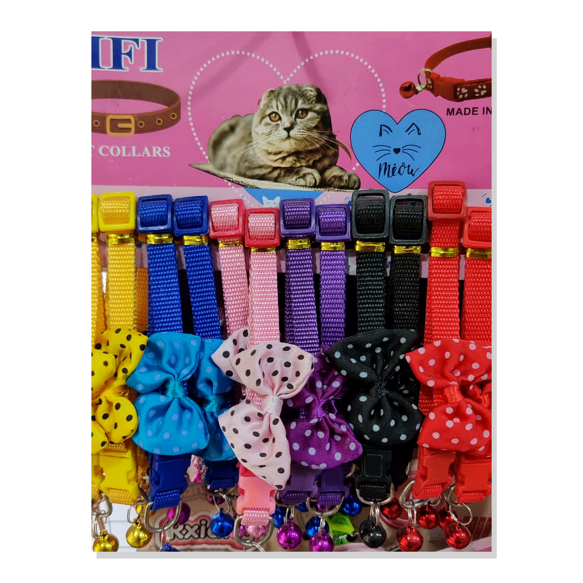 Bow Bell Cat Collar